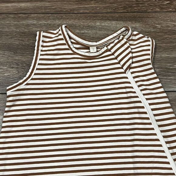 Quincy Mae Striped Jersey Sleep Bag wearable Blanket Size 0-6M - Picture 2 of 5